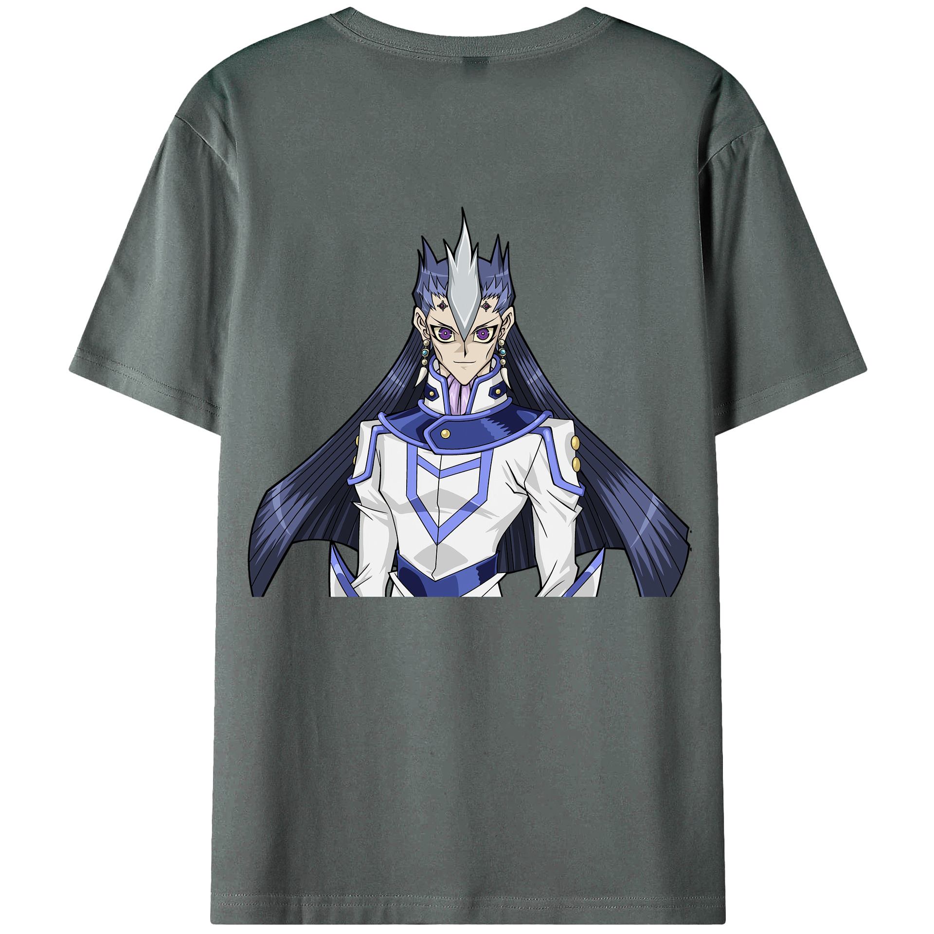 （画像用） 遊☆戯☆王 Yu-Gi-Oh! 綿100％ メンズ半袖Tシャツ（バックプリント） 通気性